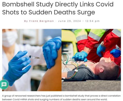 Bombshell Study Directly Links Covid19 Shots To Sudden Death Surge.