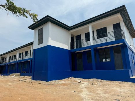 front view of Bortianor ngleshie Amanfrom Day SHS built by Hon. Sylvester Mathew Tetteh