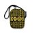 Black and gold Adinkra Utility crossbody bag