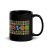 Black Glossy Mug With Adinkra Smaller and big designs