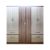 WOODEN WARDROBE 8 DOORS & 2 DRAWERS